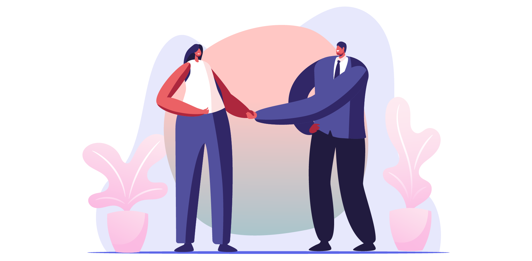 ¡Qué gusto conocerlo! Personas conociéndose